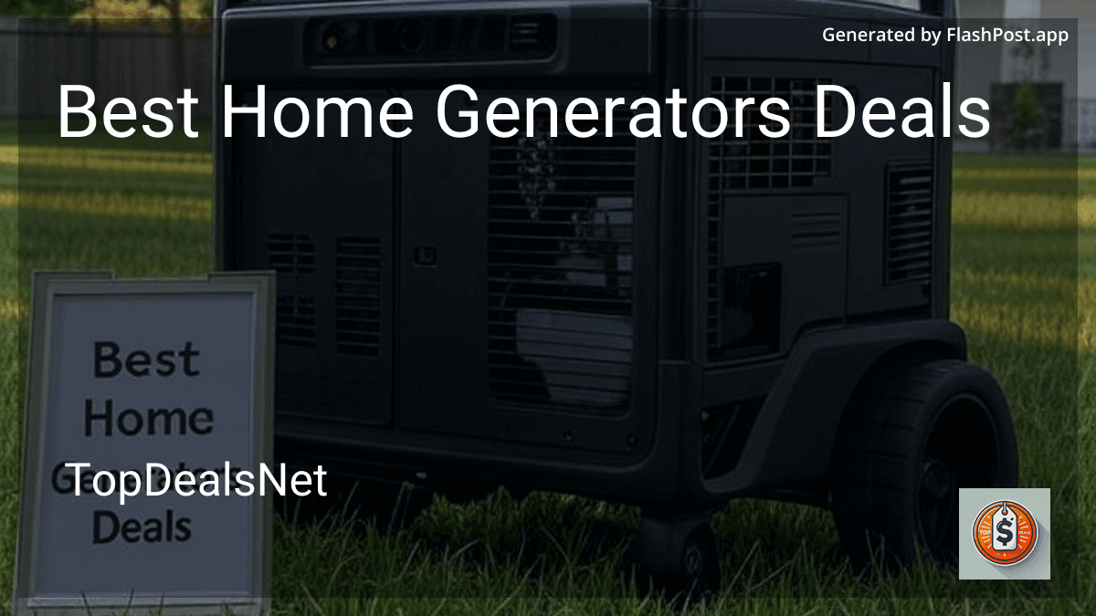 6 Best Home Generators Deals in 2026