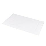 Amazon Basics Non-Slip Cotton Bath Mat, 100% Cotton Absorbent, Machine Washable, 31" L x 20" W, Bright White