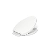 KOHLER 10349-0 PureWarmth Heated Elongated Toilet Seat, Soft Close Toilet Seat, Quiet-Close, Slow Close, Night Light, White