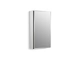 Kohler CB-CLC1526FS Frameless Bathroom Mirror Medicine Cabinet, Single Door, Rectangular Beveled Edge Frame, Bathroom Cabinet Mirror, Adjustable Shelves, 15 in. W x 26 in. H