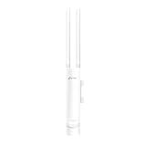TP-Link EAP110-Outdoor V3, Omada N300 Wireless Outdoor Access Point, WiFi Coverage Up To 200 Meters, Passive PoE W/ Free PoE Injector, SDN Integrated, Cloud Access & Omada App, White