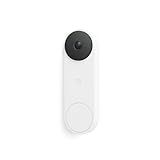 Google Nest Doorbell (Wired, 3rd Gen) - 2K Video and Gemini, Live View, Night Vision, 2-Way Audio - Works with Google Home - 2025 Model - Snow