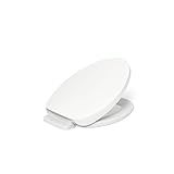 KOHLER 10349-0 PureWarmth Heated Elongated Toilet Seat, Soft Close Toilet Seat, Quiet-Close, Slow Close, Night Light, White