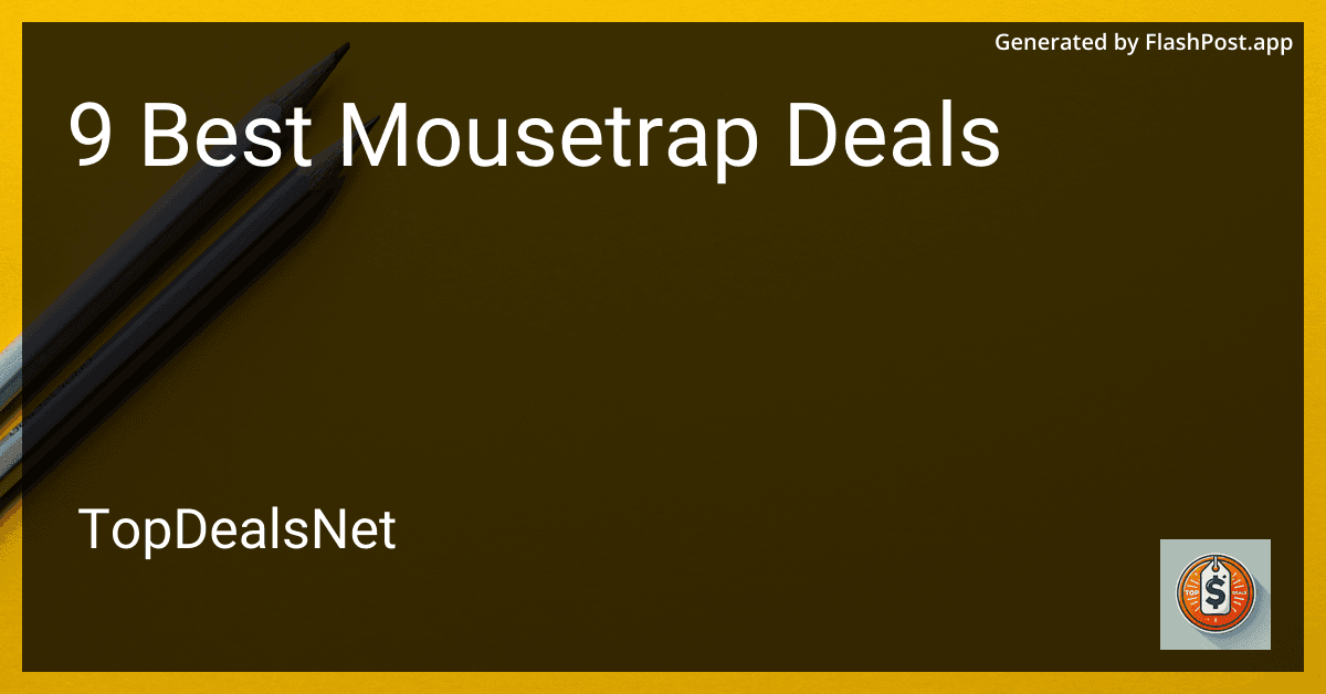 9 Best Mousetrap Deals in 2025 preview