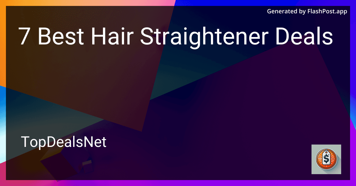 7 Best Hair Straightener Deals in 2025 image