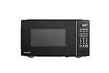 TOSHIBA Small Microwave Oven with 11 Power Levels, ChefDefrost, Sound On/Off & Eco Mode, 0.7 Cu Ft, 700W, Black, MM-EM07PA(BK)