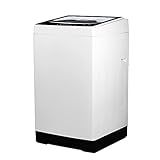 BLACK+DECKER 3.0 Cu. Ft. Portable Washer, 26.5 lb. Capacity Washing Machine, 6 Cycles, Quick Connect Sink Adapter and Drain Hose Included, Transparent Lid & LED Display, BPW30MW, White