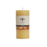 Big Dipper Wax Works 100% Beeswax Pillar Candle, 3 x 6 in, Natural