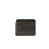 AZURAHIDE ZeroFold Slim Credit Card Holder – Men's Minimalist Handmade Full Grain Leather Wallet, Hand-Burnished & Oiled Finish, Super slim & Holds up to 8 Cards