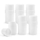 6 Pcs 30ml/1oz Empty Deodorant Containers Twist-Up Stick Tube Round Deodorant Holder for Heel Balm Lotion Bar Crayon Chapstick Homemade Lipstick - White