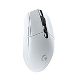 Logitech G305 Lightspeed Wireless Gaming Mouse, Hero Sensor, 12,000 DPI, Lightweight, 6 Programmable Buttons, 250h Battery, On-Board Memory, Compatible with PC, Mac - White
