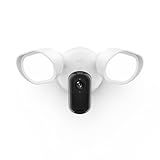 Arlo Wired Floodlight Camera, Home Security Camera with 2K Video and HDR, 2000 Lumens, Integrated Siren, Weather-Resistant, Color Night Vision, 160º Field of View, 2-Way Audio, White (2025)