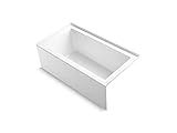 Kohler 60" x 32" alcove bath with integral apron, integral flange, and right-hand drain