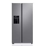 THFRIONE Upgraded 18.1 Cu. Ft 36 Inch W. Side-by-Side Stainless Steel Refrigerator with Ice Maker, Water Dispenser, Inverter Compressor, Auto Defrost – for Home, Kitchen, or Office