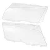 X AUTOHAUX 1 Pair Car Front Headlight Headlamp Lense Clear Lens Cover Cap PC Shell for BMW E46 1998 1999 2000 2001 4 Door No.63126902753/63126902754/63136902766