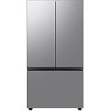 Samsung 24 Cu. Ft. Bespoke Counter Depth 3-Door French Door Refrigerator with AutoFill Water Pitcher, Stainless Steel, RF24BB6200QLAA