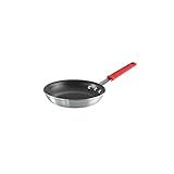Tramontina Professional 8-Inch Non Stick Small Frying Pan, Heavy-Gauge Aluminum Skillet with Reinforced Nonstick Coating, Red Handle, Dishwasher and Oven Safe