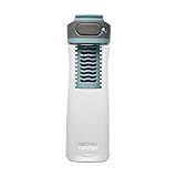 Contigo Clybourn Plastic FreeFlow Filter Water Bottle with AUTOSEAL spill-proof Lid 24oz., Salt