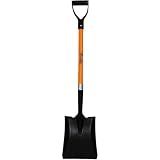 Ashman Heavy-Duty Transfer Shovel (1-Pack) with 41-Inch long Durable Handle and Blade- Ideal for Construction, Landscaping, Gardening, and Snow Removal- Durable, Rust-Resistant, and Multipurpose Scoop