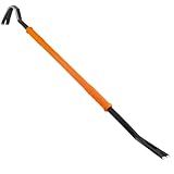 Klein Tools 66097 42-Inch Gooseneck Wrecking Bar and Nail Puller, Heavy Duty Forged Carbon Steel, Pry Bar for Demolition