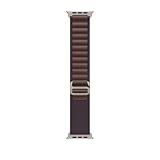Apple Watch Band - Alpine Loop (49mm) - Indigo with Rugged Titanium Finish - Medium