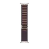 Apple Watch Band - Alpine Loop (49mm) - Indigo with Rugged Titanium Finish - Medium