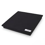 Sound Dampening Speaker Riser Foam - 15” x 15” Audio Acoustic Noise Isolation Platform Pads Recoil Stabilizer w/Rubber Base Pad For Studio Monitor, Subwoofer, Loud Speakers