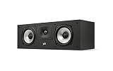 Polk Monitor XT30 Compact Center Channel Speaker - Hi-Res Audio Certified, Dolby Atmos & DTS:X Compatible, 1" Terylene Tweeter & Dual 5.25" Dynamically Balanced Woofer, Midnight Black