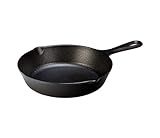 Lodge 8 Inch Cast Iron Pre-Seasoned Skillet – Signature Teardrop Handle - Use in the Oven, on the Stove, on the Grill, or Over a Campfire, Black