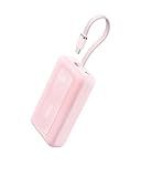 Anker Portable Charger, 10,000mAh 30W Power Bank, USB-C in and Out Fast Charging Battery Pack, Travel Essential Phone Power Bank, for iPhone 17/16, Galaxy and More (Pink, 10000, Milliamp Hours)