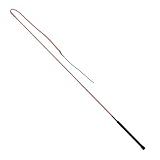 Weaver Equine 50" Stock Whip Horse Training Whip with Comfort Grip Rubber Handle, Horse Control, Show Ring Competition Accessory, Red/White