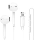 1Pack Wired Earphones for iPhone Earbuds with Lightning Connector(Built-in Mic & Volume Control)[Official Certified] Headphones Compatible iPhone 14/13/12/SE/11/XR/XS/X/7/7Plus/8/8Plus, Bluet00th-free