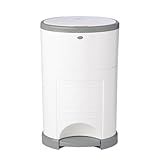 Diaper Dekor Plus Hands-Free Diaper Pail | Largest & Easiest to Use | Just Step–Drop–Done | Doesn’t Absorb Odors | Quick Bag Change | Great for Cloth Diapers | 70% Recycled Materials | EKO White