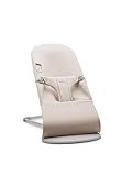 BabyBjörn Bouncer Bliss, Light Beige, 3D Jersey | 2-in-1 Adjustable Baby Bouncer Seat and Toddler Chair, Newborn to Toddler (8-29 lbs), 4 positions, Lightweight & Portable