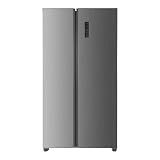 Element 21.4 cu. ft. Side-by-Side Refrigerator, Frost-Free, Tempered Glass Shelves, LED Interior Lighting, Stainless