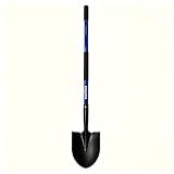 KOLEIYA Shovel,Shovels for Digging Heavy Duty with Fiberglass Handle,Spade Shovel for Gardening Trenching Planting Transferring,57 inches,Blue