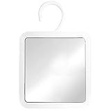 MIRRORVANA Hangable Fogless Shower Mirror for Shaving with 360° Swivel Hook for Hanging - Anti Fog and Shatterproof 6.3" x 6.3" Surface