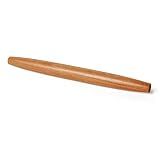 Amazon Basics Wooden French Rolling Pin, 17 in., Acacia Wood, Nonstick, Hand Wash Only