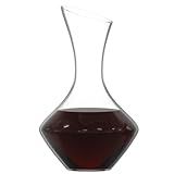 NEW PACIFIC YOUYAH Wine Decanter, Red Wine Carafe 100% Hand Blown Lead-free Crystal Glass, Elegant Design Wine Decanter, Wine Accessories, Idea Wine Gift for Wine Lovers, Transparent