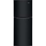 Frigidaire 11.6 Cu. Ft. Compact ADA Top Freezer Refrigerator in Black with Electronic Control Panel, Reversible Door Swing, ENERGY STAR