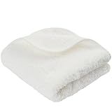 Superior Egyptian Cotton Hand Towels for Bathroom,16 X 30 inches, Ultra Soft and Highly Absorbent 750 GSM Towels for Bath, Gym and Spa with Hanging Loop (White, 1 Hand Towel)