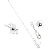 Marine VHF Base Antenna for Marine radios, 156-163 MHz, VHF Radio Marine Antenna, 7 Meters RG58U Cable, Adjustable Ratchet