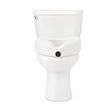 Medline Elevated Toilet Seat Riser W/Microban Antimicrobial Protection for Seniors, Adults & Handicapped – 400 Lbs. Capacity, White