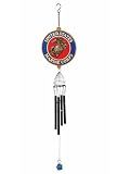 Red Carpet Studios Windchimes Officially Licensed Patriot Military Wind Chime, 21" Long, United States Marines