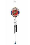 Red Carpet Studios Windchimes Officially Licensed Patriot Military Wind Chime, 21" Long, United States Marines
