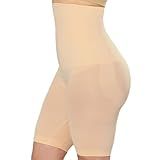 SHAPERMINT Shapewear for Women - High-Waisted Shapewear Tummy Control Shorts, Thigh Slimmer, Underwear for Women Nude
