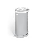 Ubbi Stainless Steel Diaper Pail, Odor Locking, No Special Bag Required, Award-Winning, Registry Must-Have, Gray