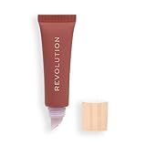 Revolution Beauty London, Juicy Peptide Lip Balm, Hydrating & Plumping Lip Balm with Sheer Color, Infused with Vitamin E & Peptides, Nude Latte, 0.27 fl oz