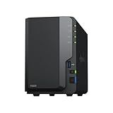 Synology DS223 Home & Office Backup Hub - Centralize Files, Protect Data & Monitor Property (2-Bay Diskless NAS)