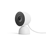 Google Nest Cam Indoor (Wired, 3rd Gen) - Security Camera with 2K Video and Gemini, Night Vision, 2-Way Audio, Works with Google Home - 2025 Model - Snow